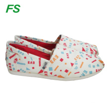 new design hot sell canvas shoes for girls